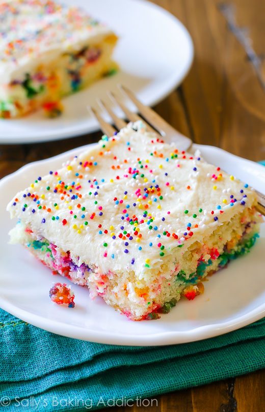 Funfetti Vanilla Sheet Cake