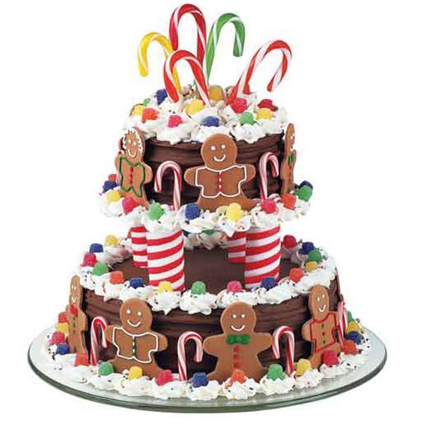 Gingerbread Christmas Birthday Cake