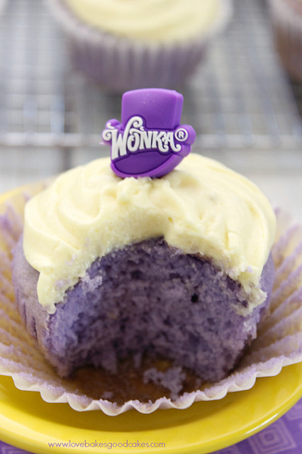 Grape and a Cupcake with Frosting