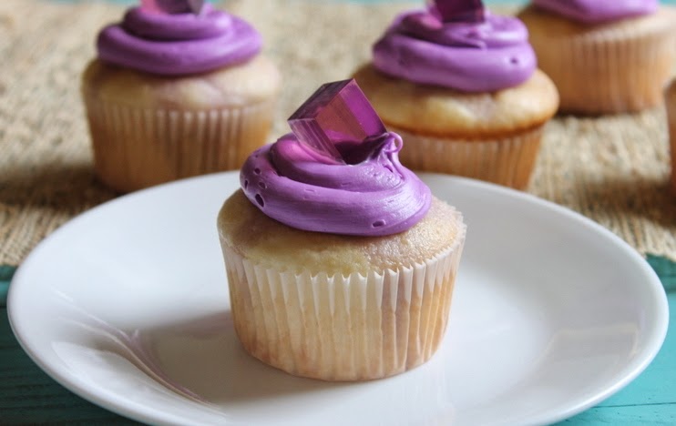 Grape Jello Shot Cupcakes