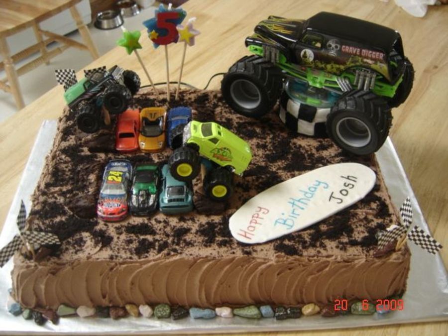 Monster Jam Grave Digger Birthday Cake