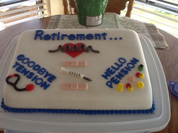 Nurse Retirement Cake Idea