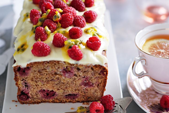 Raspberry Banana Cake