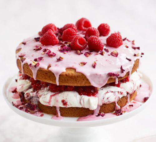 Raspberry Sponge Cake