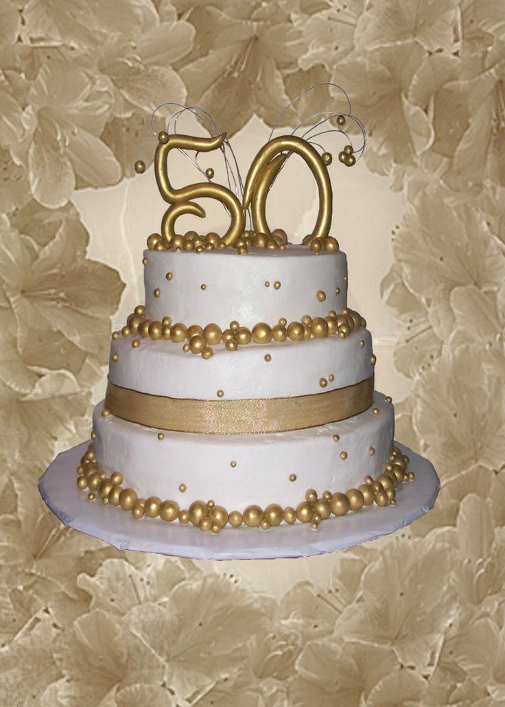 50th Wedding Anniversary Cake