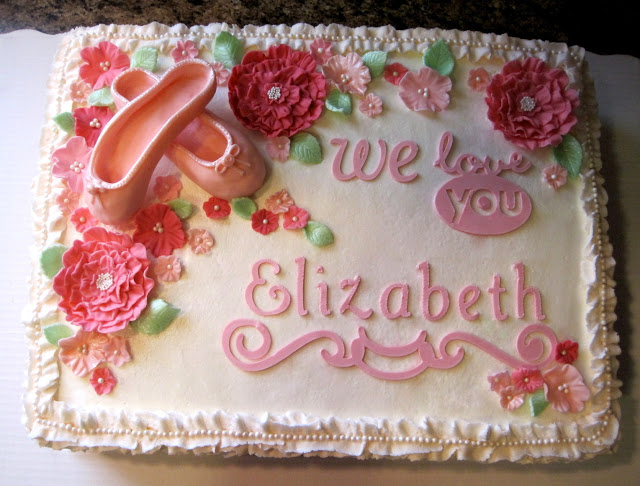 Ballerina Sheet Cake