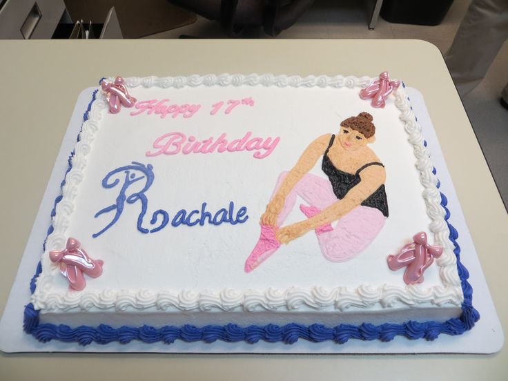 Ballerina Sheet Cake