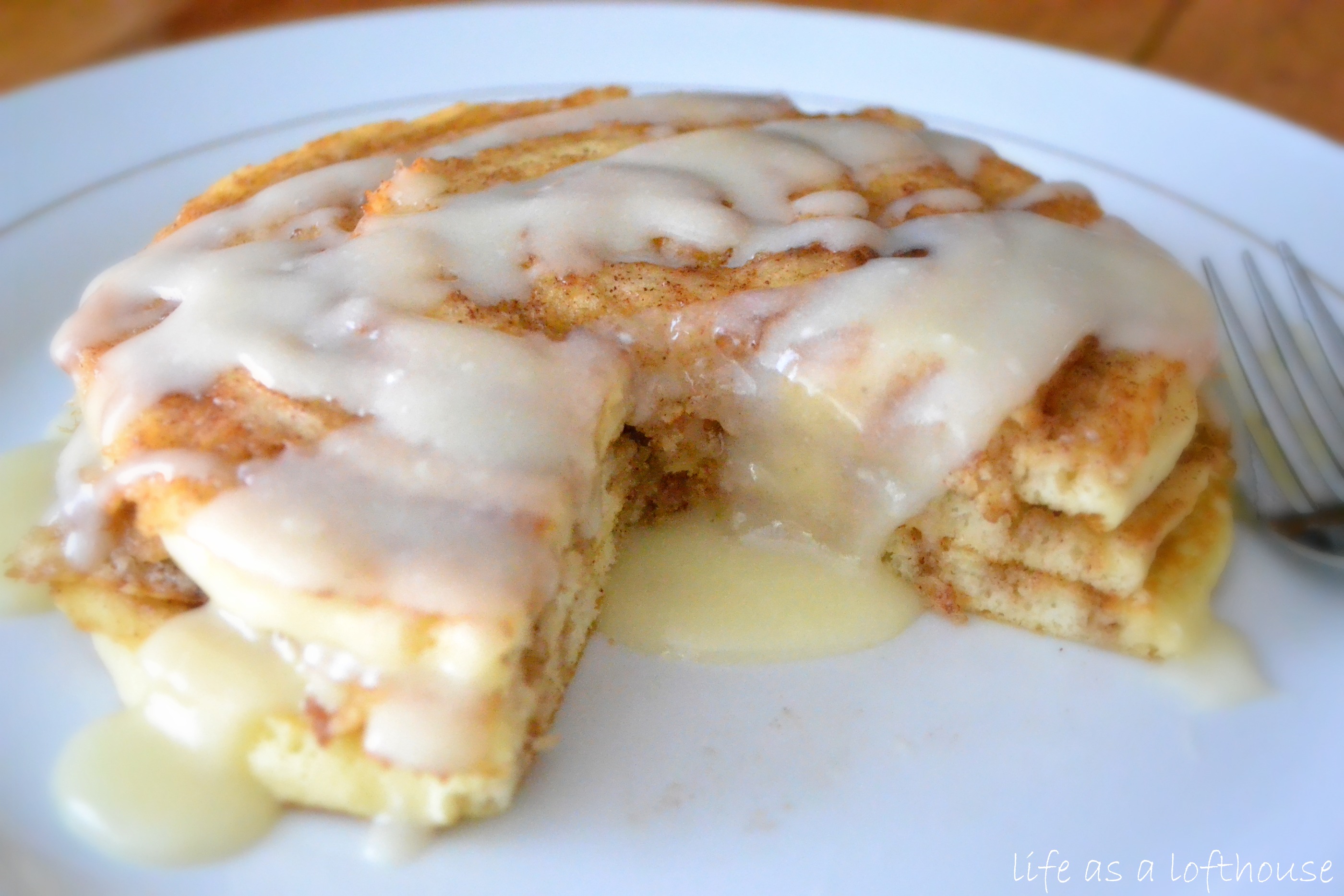 Cinnamon Roll Pancakes