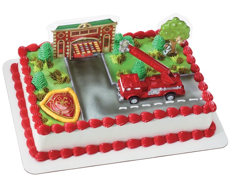 Fire Truck Cake Topper