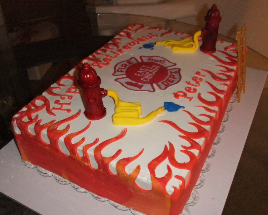 Firefighter Retirement Cake Ideas