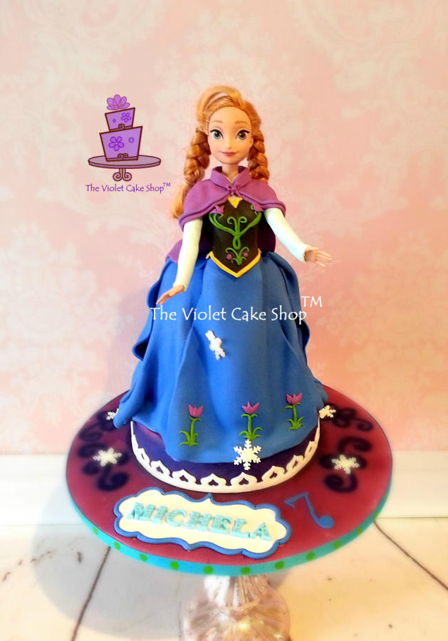 Frozen Anna Doll Cake