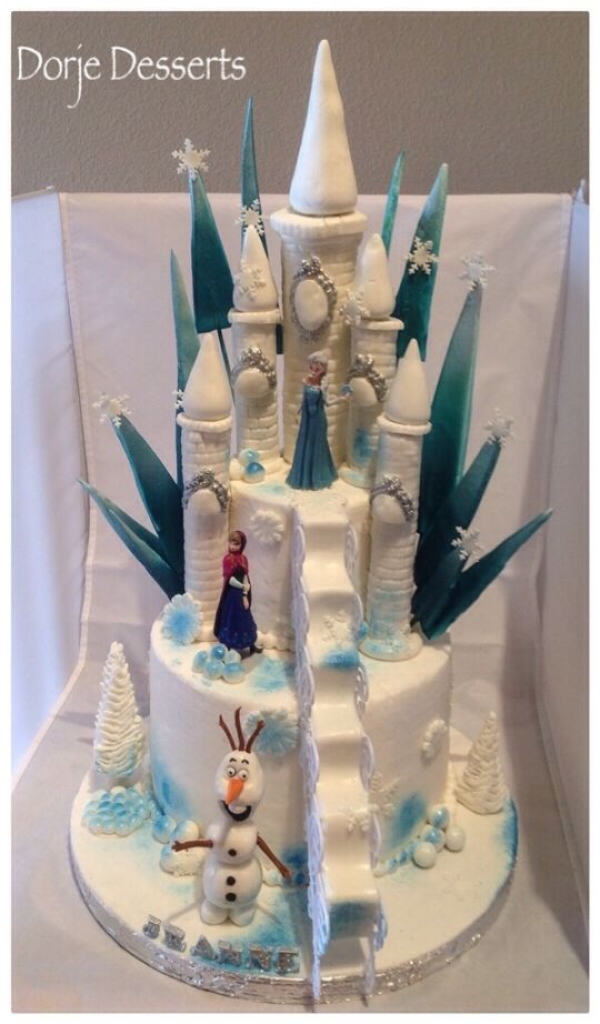 Frozen Castle Cake