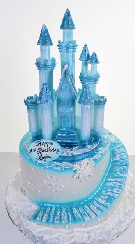 Frozen Ice Castle Birthday Cake