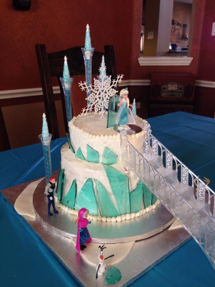 Frozen Ice Castle Cake