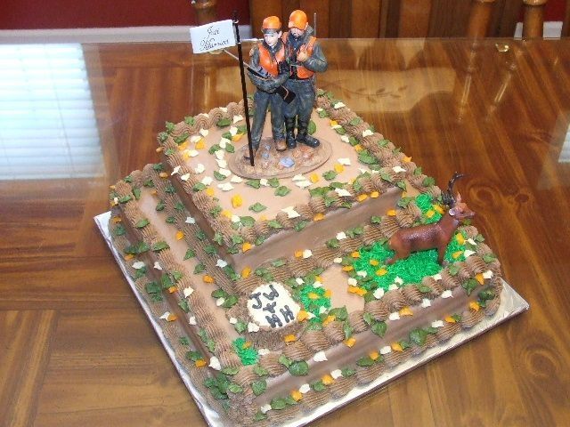 Hunting Theme Grooms Cake