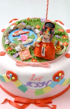 Korean 1st Birthday Cake