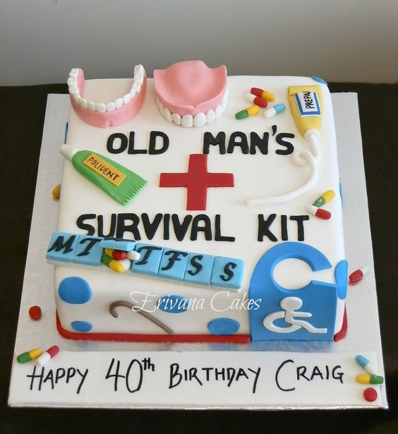 Old Man Birthday Cake Ideas