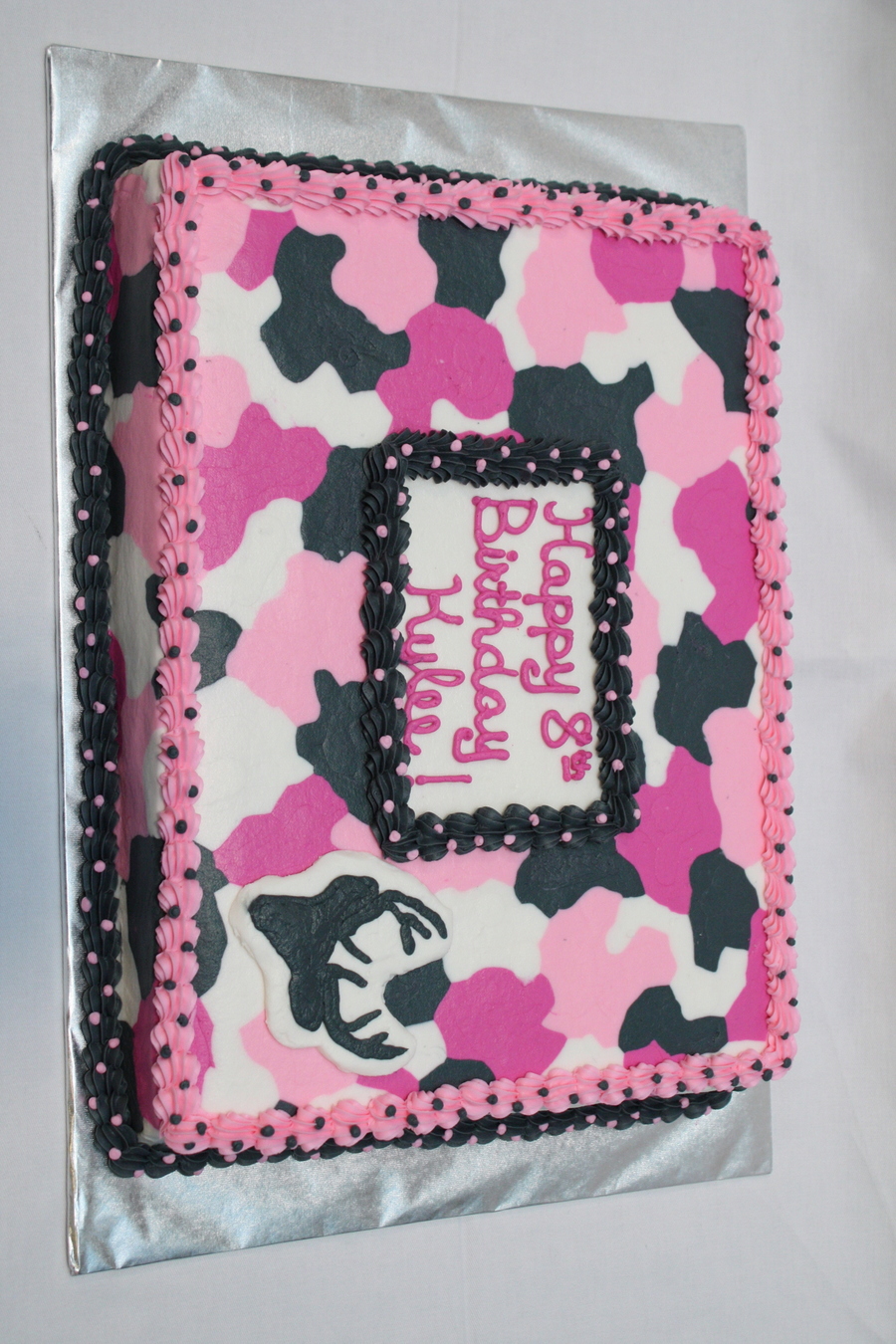 Pink Camo Birthday Cake