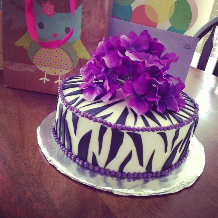 Purple Teen Girl Birthday Cakes