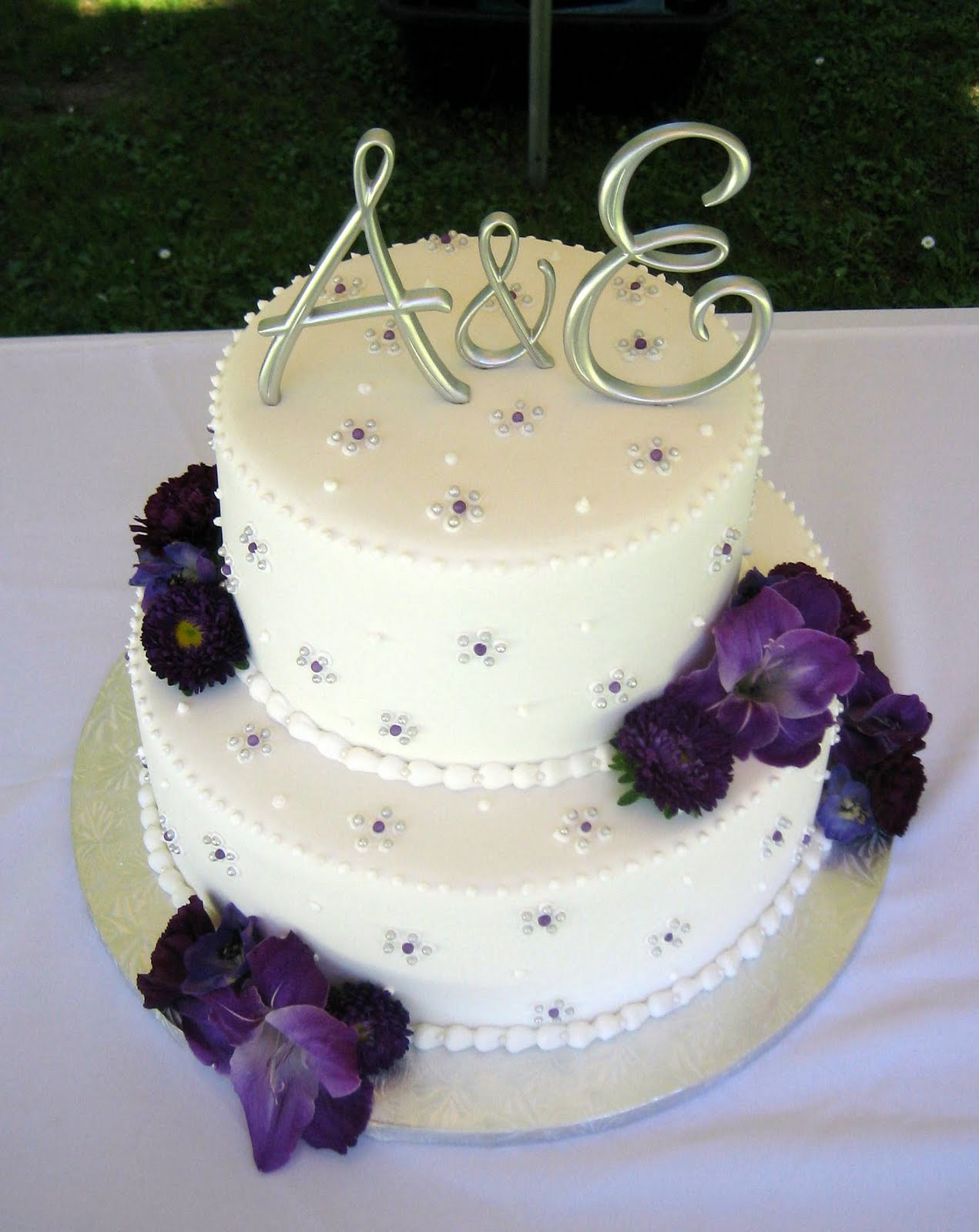 Purple Wedding Cake