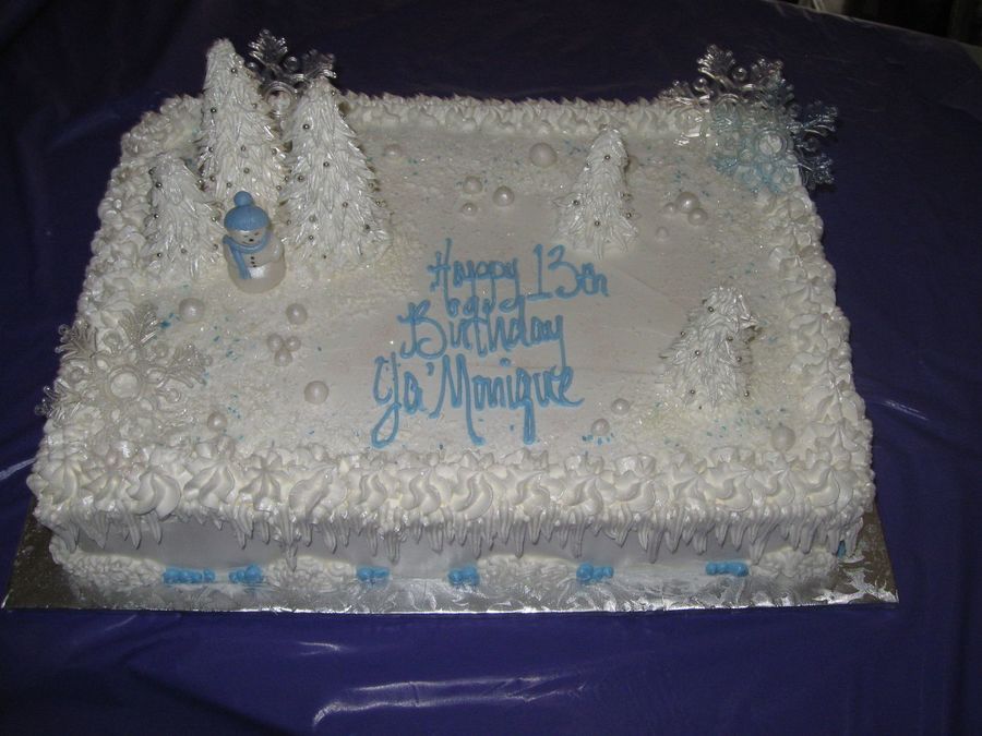 Winter Wonderland Cake