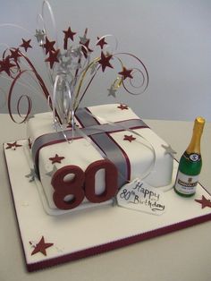 80th Birthday Cake Ideas for Men