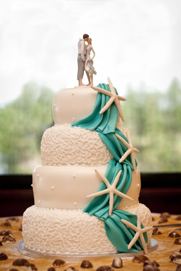 Beach Wedding Cake Topper