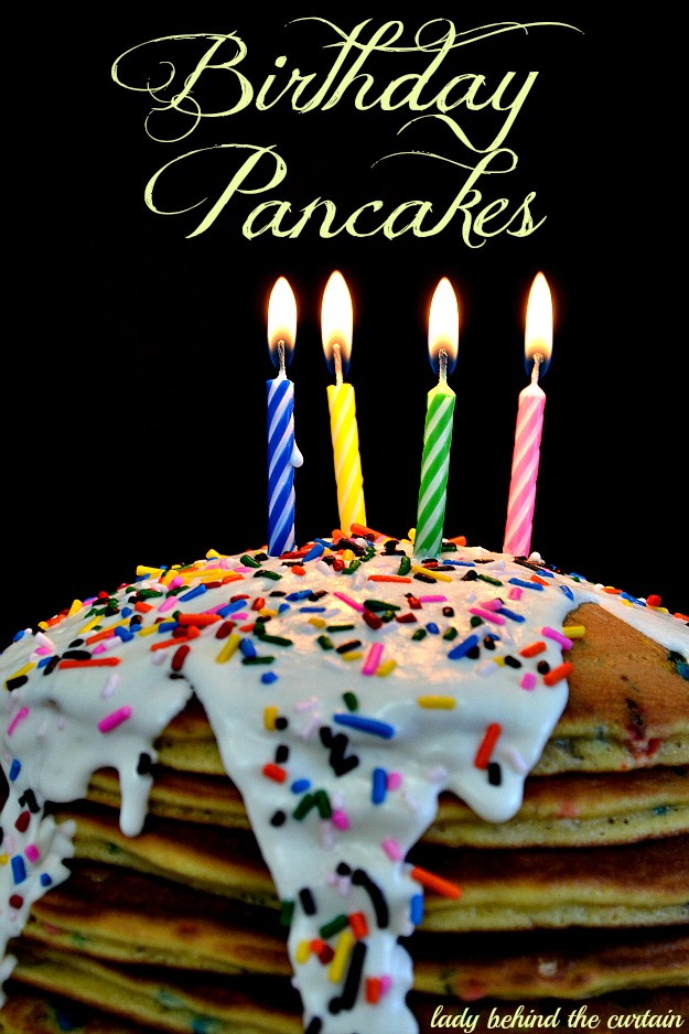 Birthday Cake Batter Pancakes