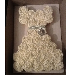 Bridal Shower Pull Apart Cupcake Cake