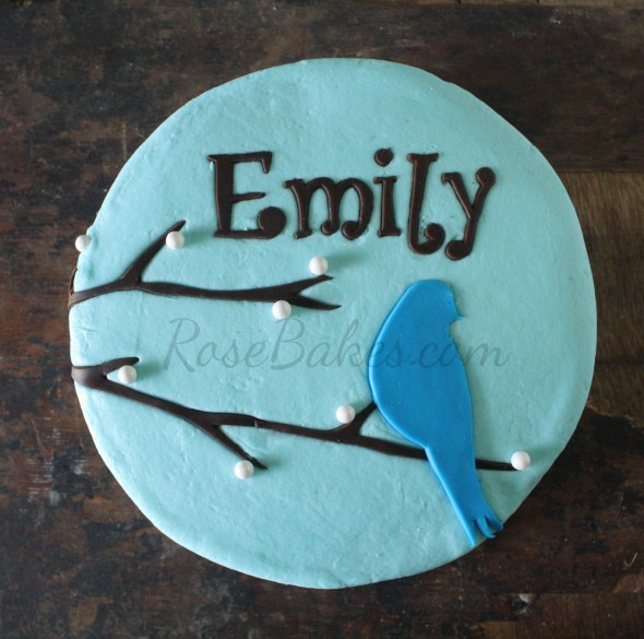 12 Bluebird With Cakes Photo - Happy Birthday Bird Cake, Blue Bird ...