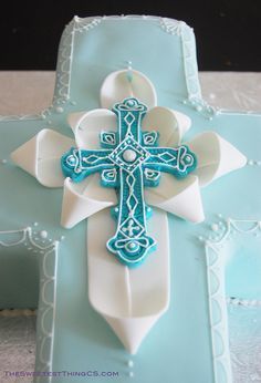 Christening Cross Cake