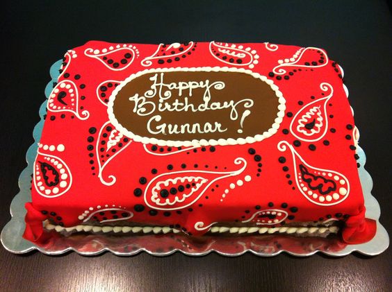 Cowboy Bandana Cake