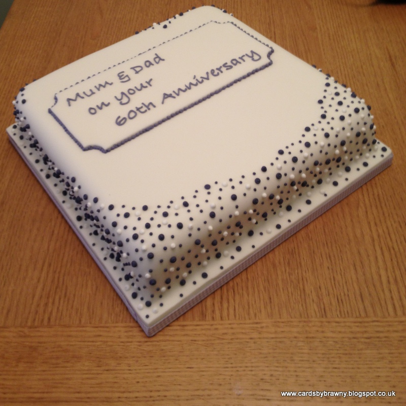 Diamond Anniversary Wedding Cake