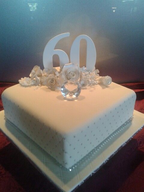 Diamond Anniversary Wedding Cake