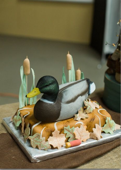 Duck Hunting Grooms Cake