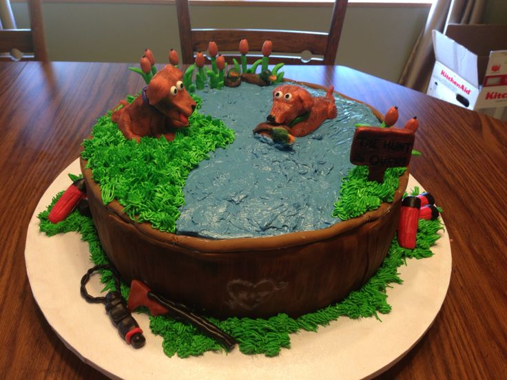 Duck Hunting Grooms Cake