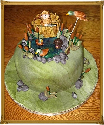 Duck Hunting Grooms Cake