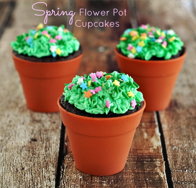 Flower Pot Cupcakes