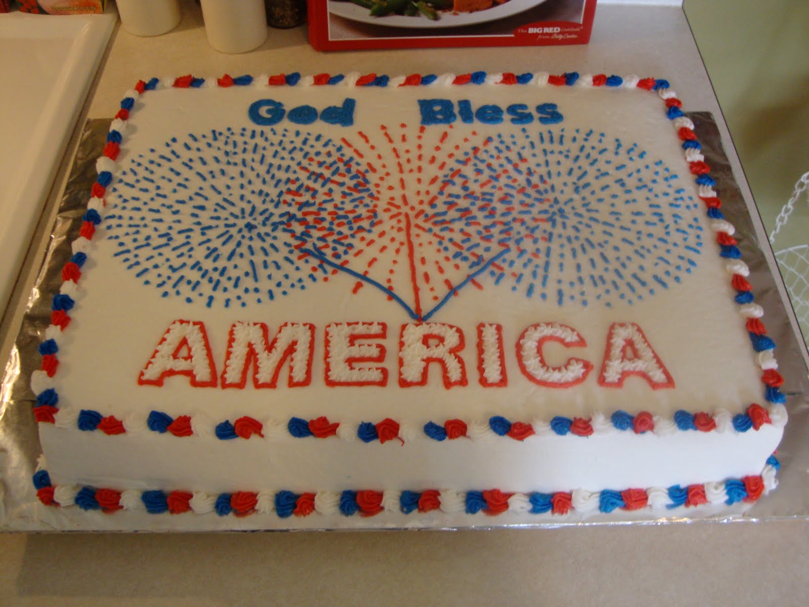 Fourth of July Birthday Sheet Cakes