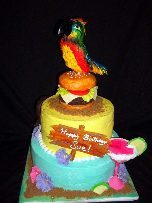 Jimmy Buffett Themed Cake