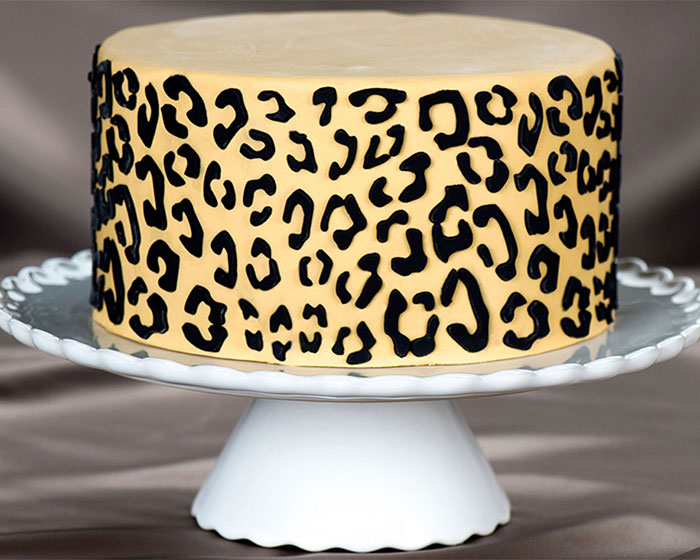 Leopard Print Cake Stencil