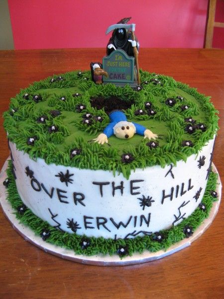 Over the Hill 50th Birthday Cake