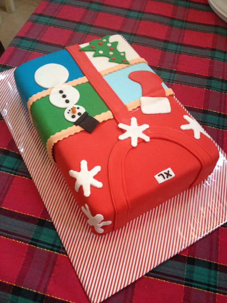 Ugly Christmas Sweater Party Cake