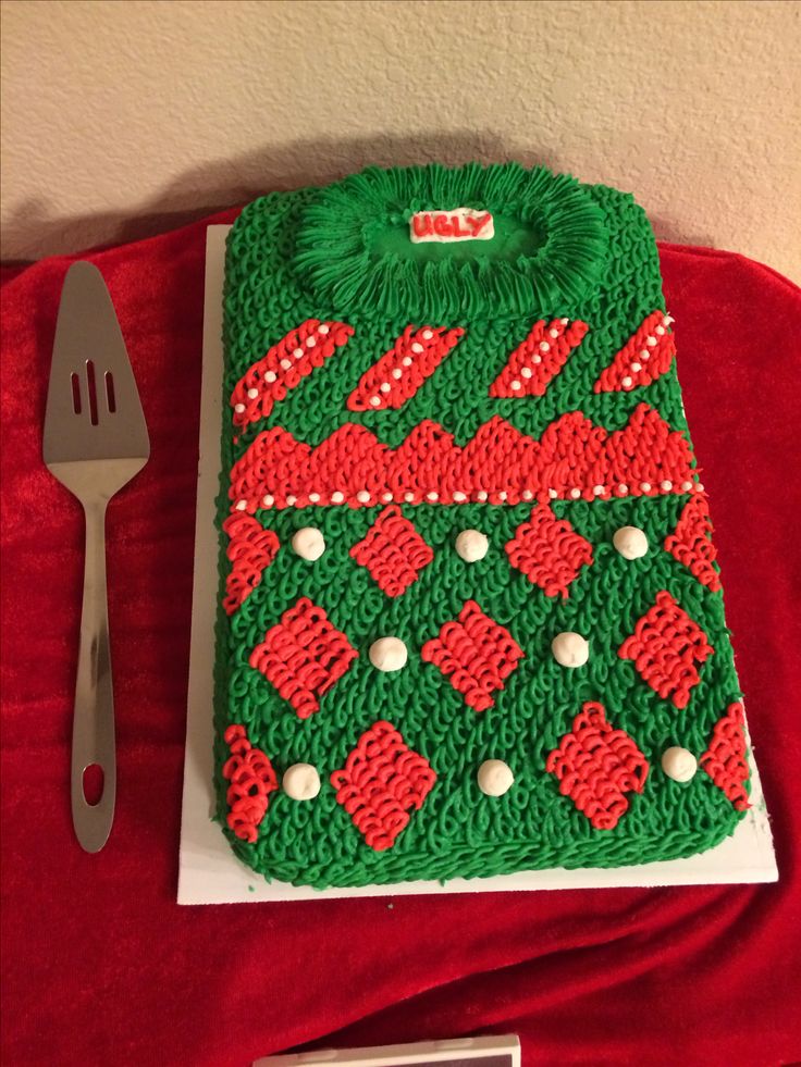 Ugly Sweater Cake