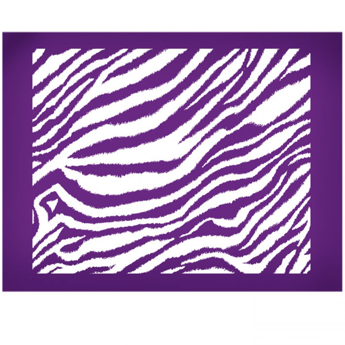 Zebra Print Stencil Printable