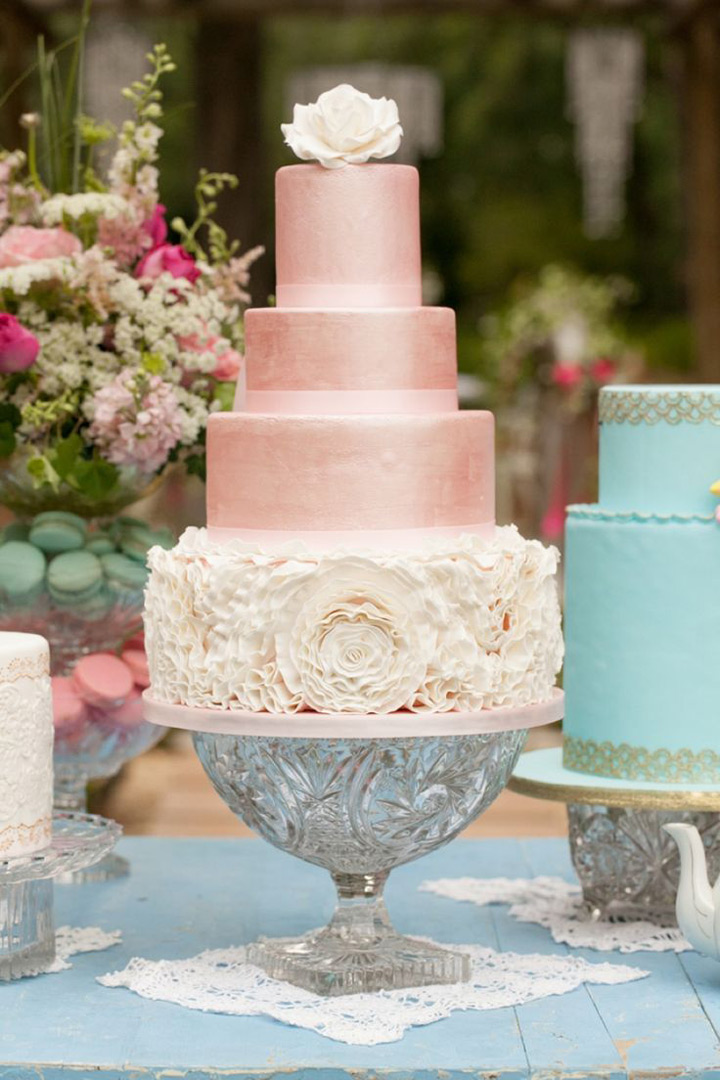 Blush Pink Wedding Cake Ideas