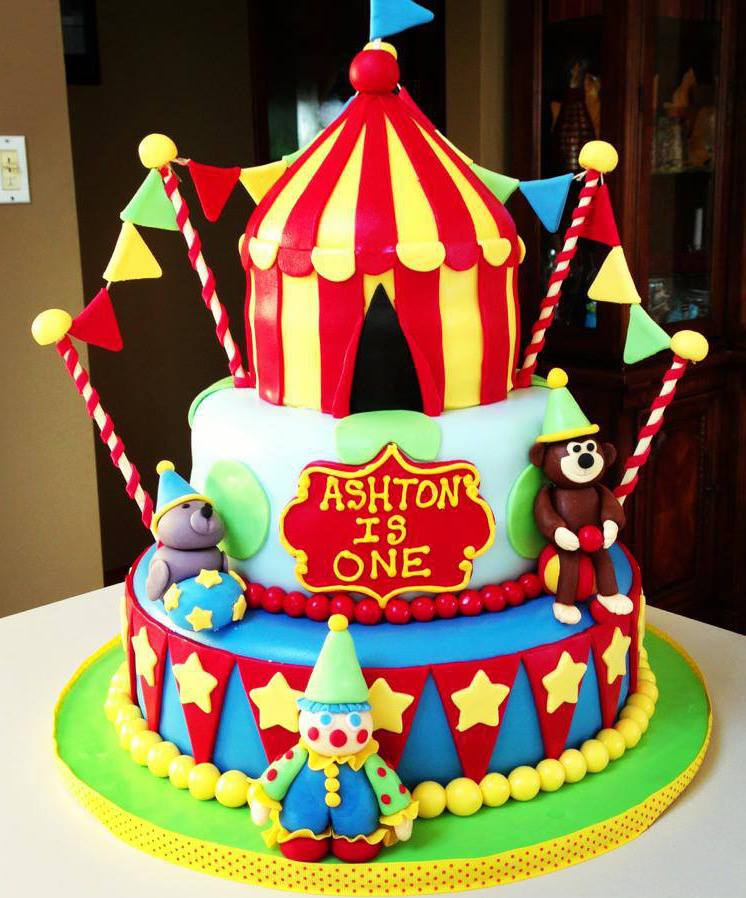 10 Carnival Theme Bday Cakes Photo - Carnival Themed 1st Birthday Cake ...