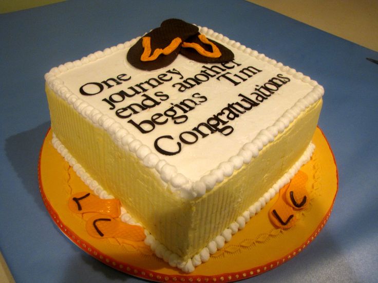 Congratulations On Retirement Cake