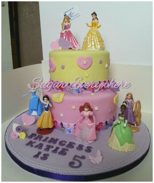 Disney Princess 2 Tier Cake