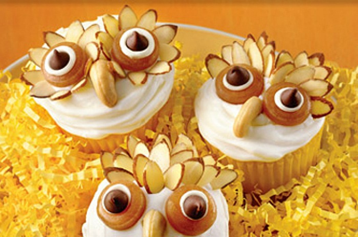 Fall Owl Cupcakes